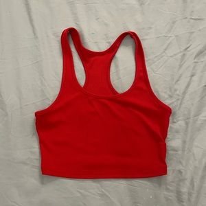 red crop top